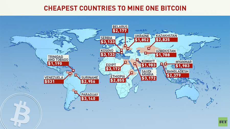 Bit!   coin Mining All Over The World Steemit - 
